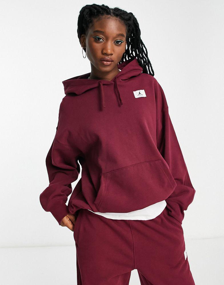 Jordan Flight fleece hoodie in cherrywood red商品第1张图片规格展示