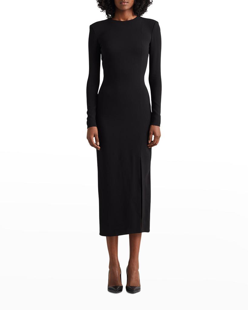 商品Ralph Lauren|Zinna Long-Sleeve Side-Slit Midi Dress,价格¥13897,第1张图片