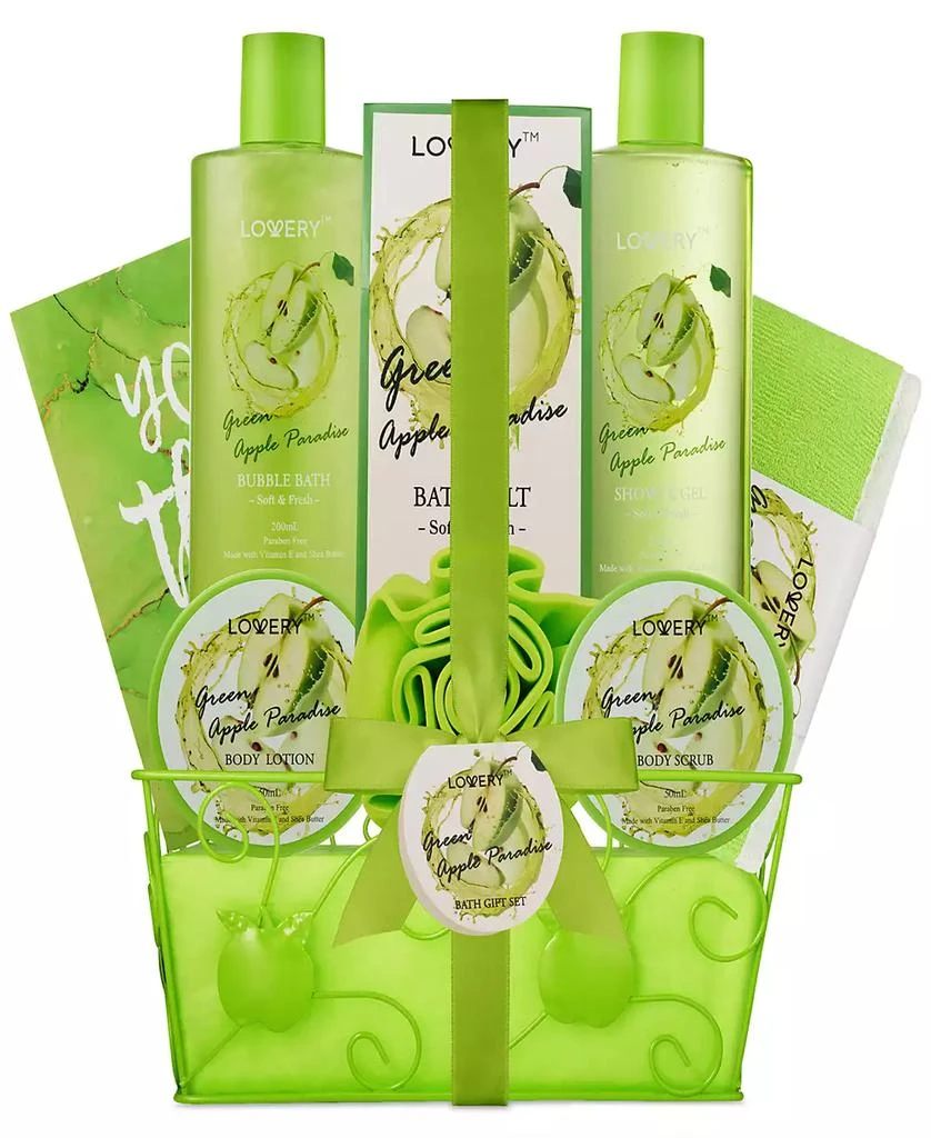 商品Lovery|9-Pc. Green Apple Paradise Body Care Gift Set,价格¥208,第1张图片