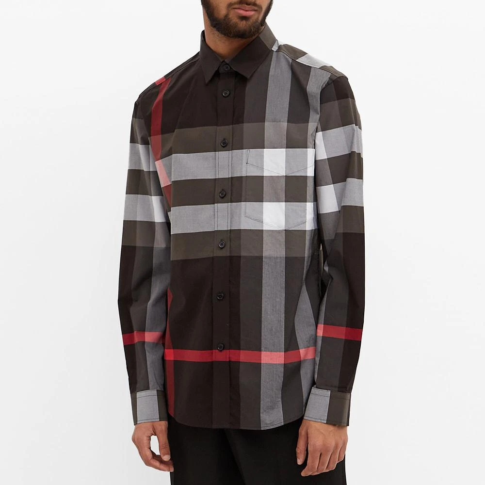 商品Burberry|Burberry Somerton Large Check Shirt,价格¥4071,第4张图片详细描述