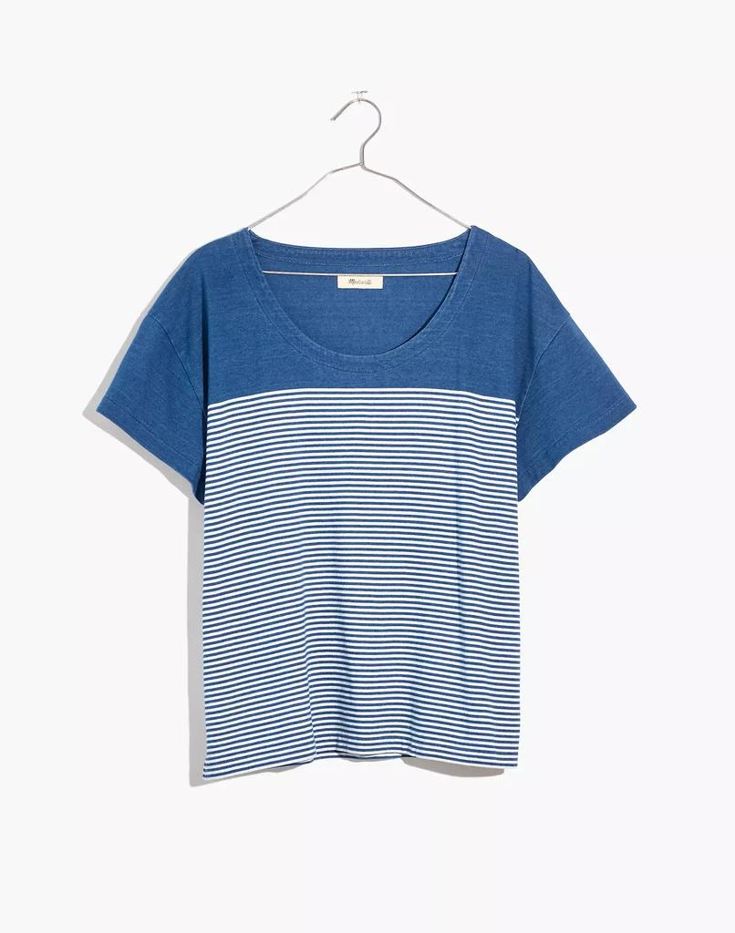 商品Madewell|Lyndale Oversized Tee in Indigo Mariner Stripe,价格¥201,第5张图片详细描述