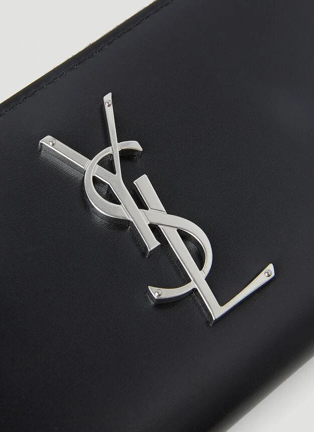 商品Yves Saint Laurent|Logo Plaque Wallet in Black,价格¥5768,第4张图片详细描述