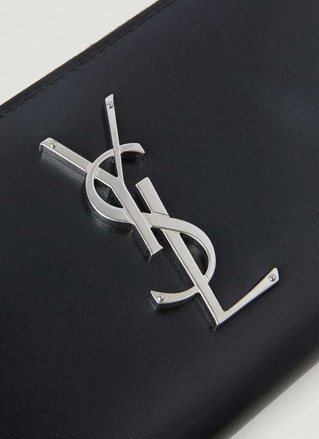 商品Yves Saint Laurent|Logo Plaque Wallet in Black,价格¥5524,第6张图片详细描述