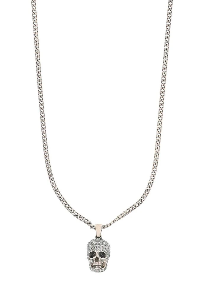 商品Alexander McQueen|Alexander mcqueen pave skull necklace,价格¥2235,第2张图片详细描述