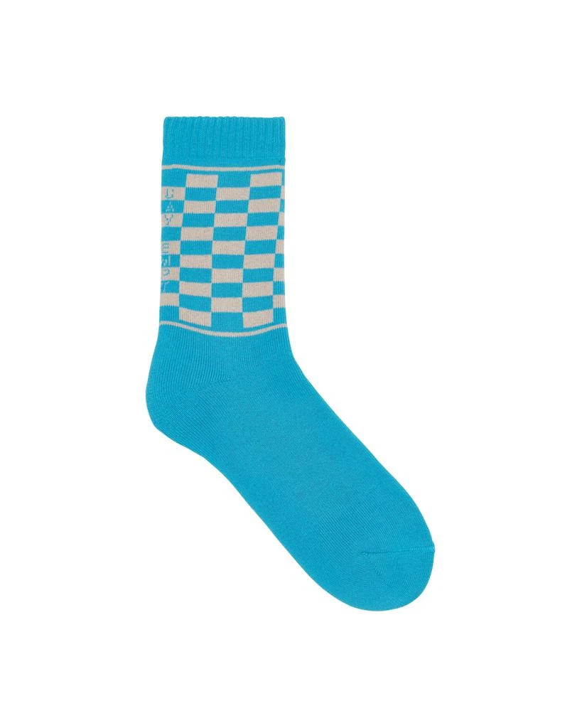 商品Cav Empt|Checker Socks Blue,价格¥83,第1张图片