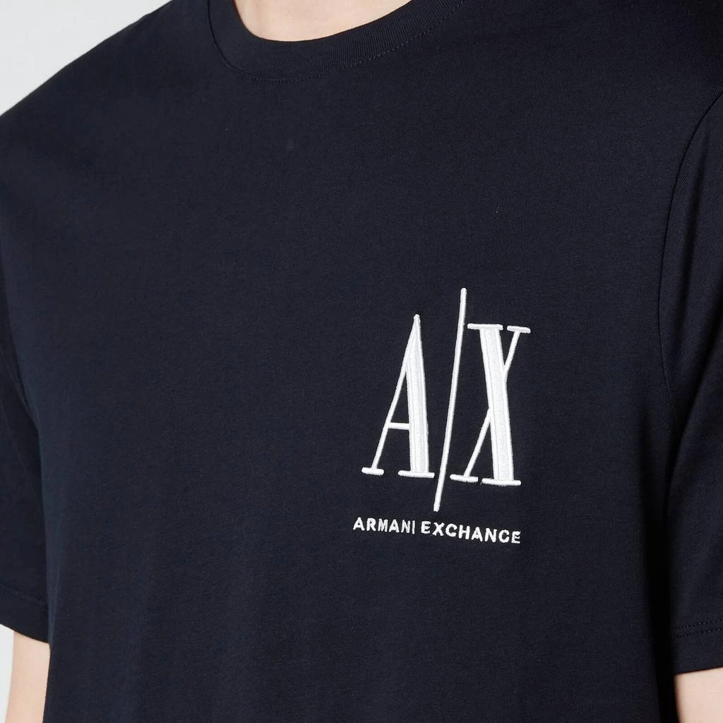 商品Armani Exchange|Armani Exchange Men's Small Ax Logo T-Shirt - Navy,价格¥252,第4张图片详细描述