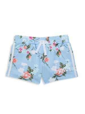 Baby Girl's 2-Piece Floral T-Shirt & Shorts Set商品第3张图片规格展示