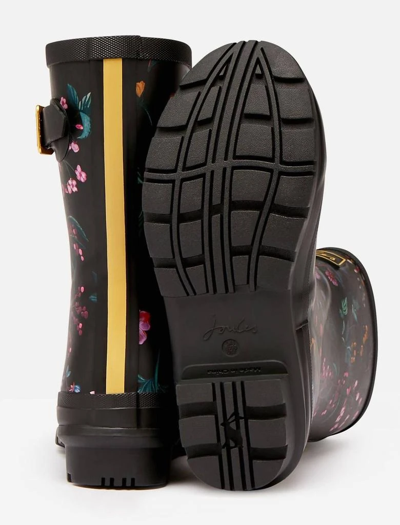 商品Joules|Molly Mid-Height Rain Boots in Black Botanic,价格¥443,第2张图片详细描述