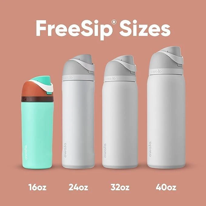 Owala FreeSip Insulated Stainless Steel Water Bottle with Straw for Sports and Travel, BPA-Free, 32oz, Dreamy Field 商品