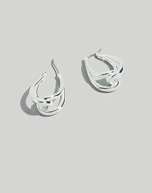 商品Madewell|Vintage Knot Hoop Earrings,价格¥75,第1张图片详细描述
