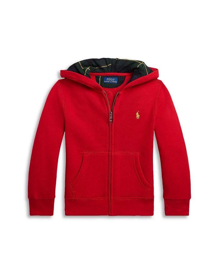 商品Ralph Lauren|Boys' Fleece Full Zip Hoodie - Little Kid,价格¥247,第1张图片