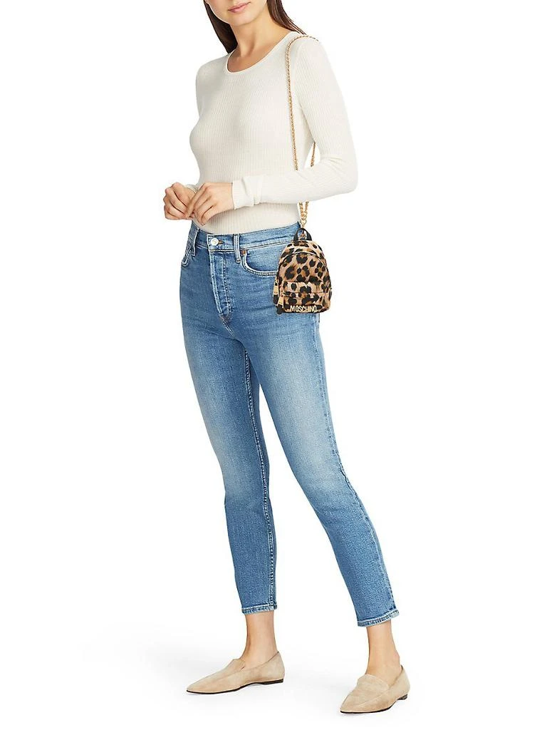 商品Moschino|Mini Leopard-Print Nylon Backpack,价格¥4416,第2张图片详细描述