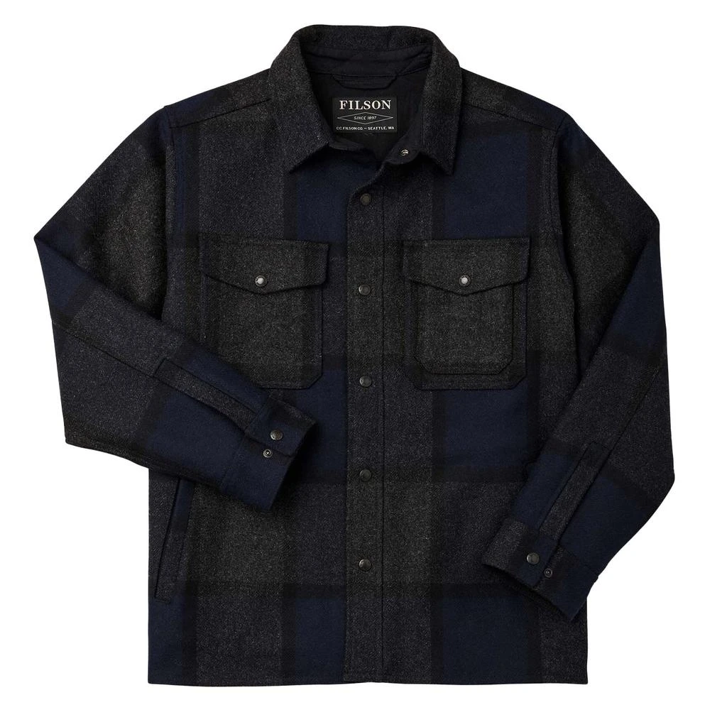 商品Filson|Filson Mackinaw Jac Shirt Navy Charcoal Plaid,价格¥4764,第1张图片