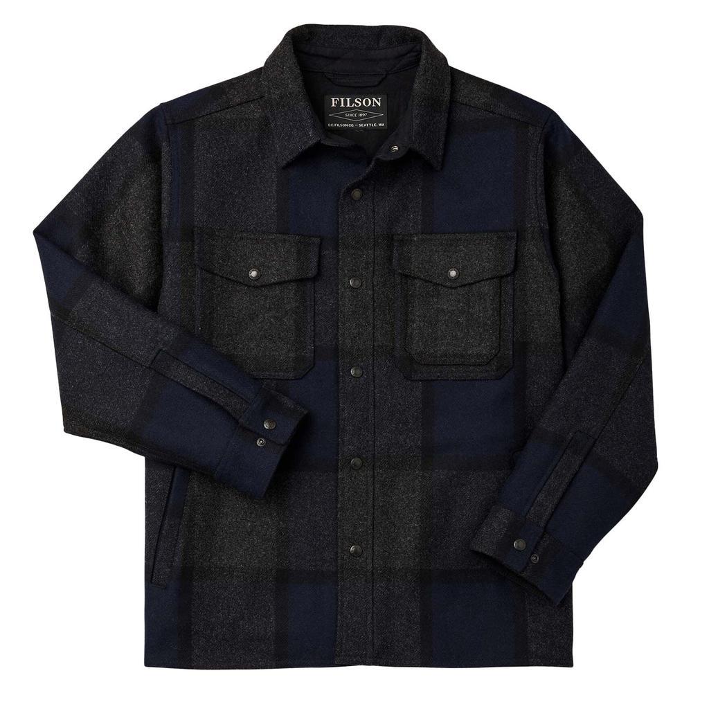 商品Filson|Filson Mackinaw Jac Shirt Navy Charcoal Plaid,价格¥4270,第1张图片