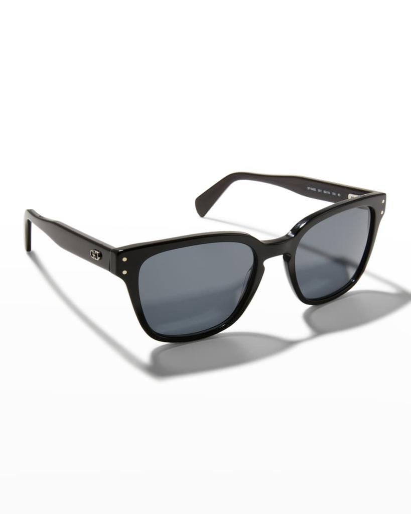 Men's Double Gancini Square Sunglasses商品第6张图片规格展示