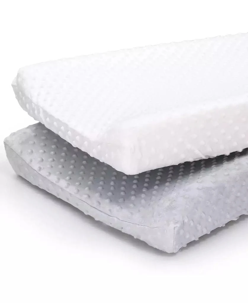 商品The Peanutshell|2 Pack Minky Dot Solid Changing Pad Covers,价格¥150,第1张图片