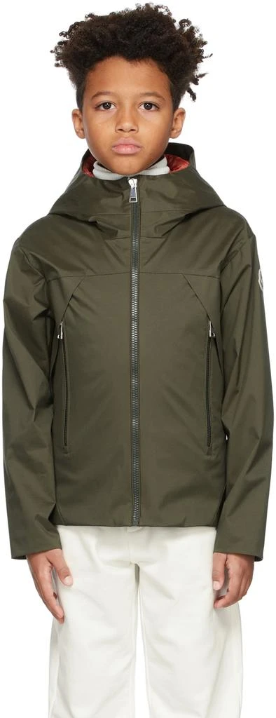 商品Moncler|Kids Khaki & Orange Down Rangen Parka Jacket,价格¥6554,第2张图片详细描述