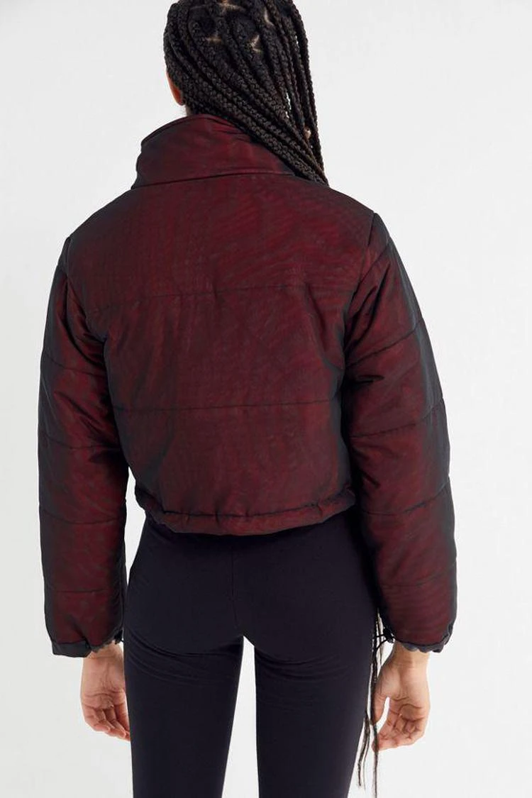 商品I.AM.GIA|I.AM.GIA Road Warrior Mesh Cropped Puffer Jacket,价格¥887,第3张图片详细描述