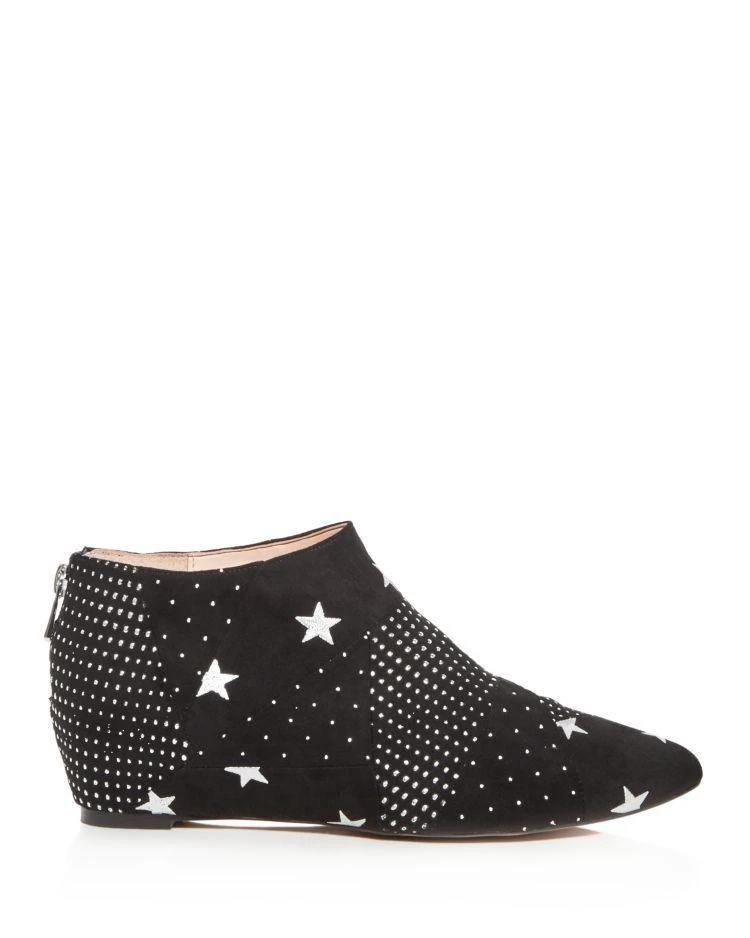 商品Avec Les Filles|Avec Les Filles Women's Beatrice Embellished Faux Suede Hidden Wedge Booties,价格¥836,第2张图片详细描述