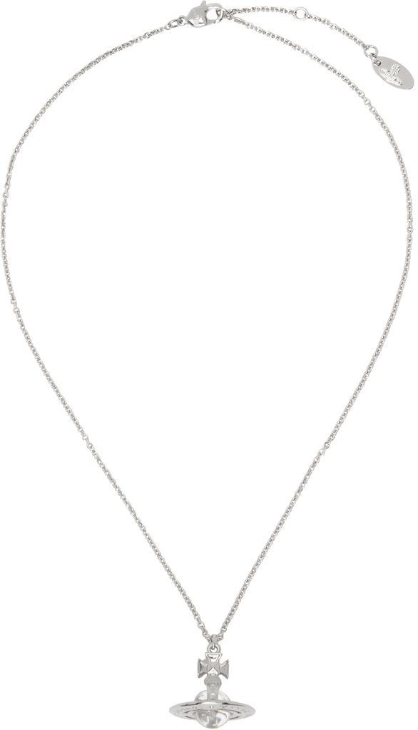 商品Vivienne Westwood|Silver Pina Small Orb Pendant Necklace,价格¥1350,第1张图片
