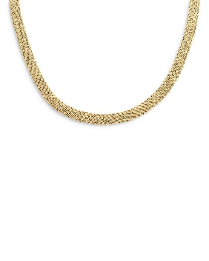 商品Alberto Amati|14K Yellow Gold Five Strand Rope Link Collar Necklace, 18",价格¥19219,第1张图片