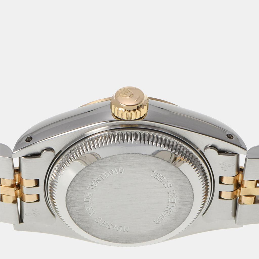 Rolex Champagne Diamonds 18k Yellow Gold And Stainless Steel Datejust 69173G Automatic Women's Wristwatch 26 mm商品第4张图片规格展示