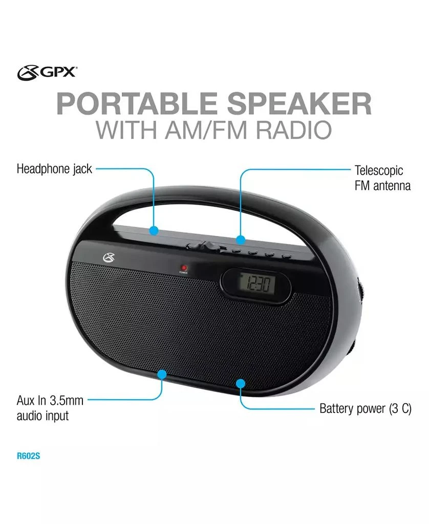 AM and FM Radio with Digital Clock 商品