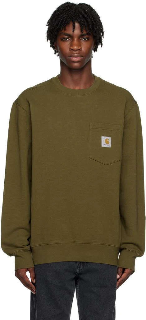 商品Carhartt WIP|Green Pocket Sweatshirt,价格¥378,第1张图片