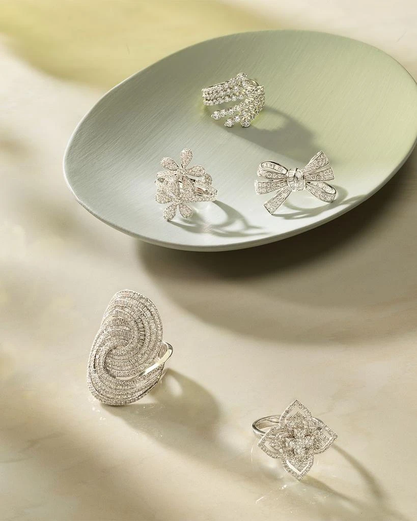 Diamond Flower Ring in 14K White Gold, 1.50 tcw 商品