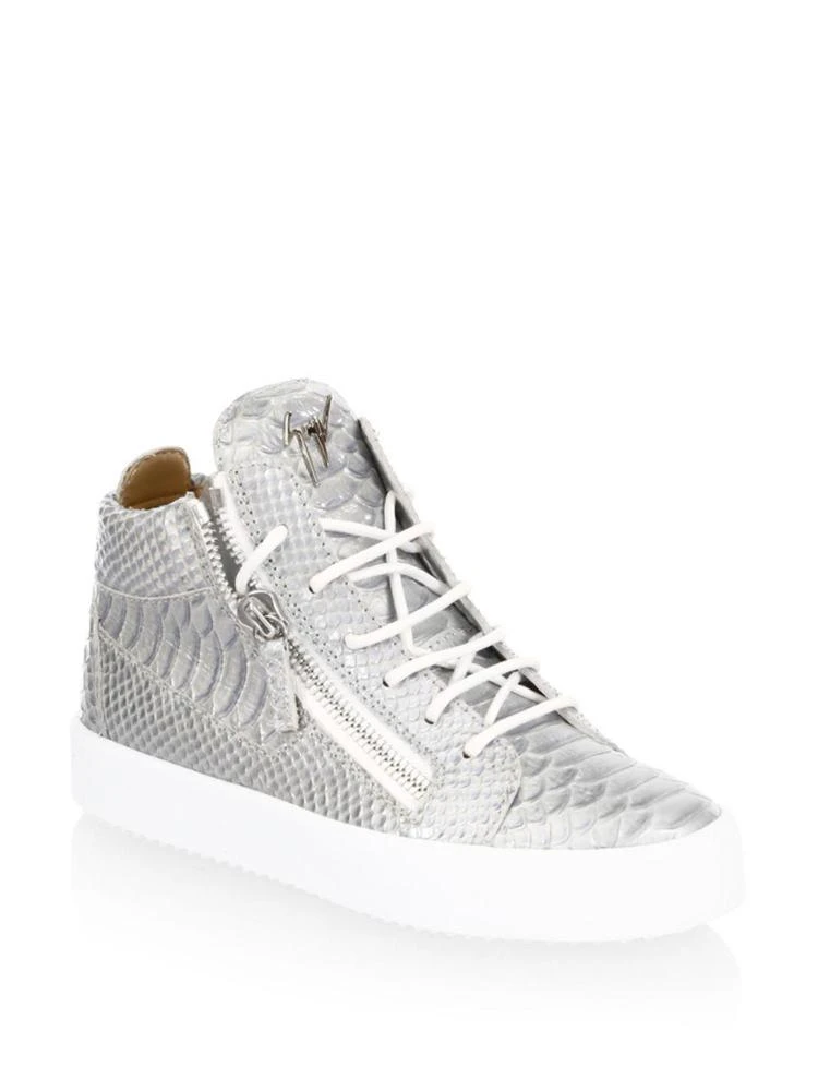 商品Giuseppe Zanotti|May London High Top Leather Sneakers,价格¥2249,第1张图片