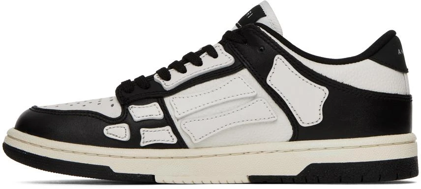 商品AMIRI|Black & White Skel Low Sneakers,价格¥3817,第3张图片详细描述