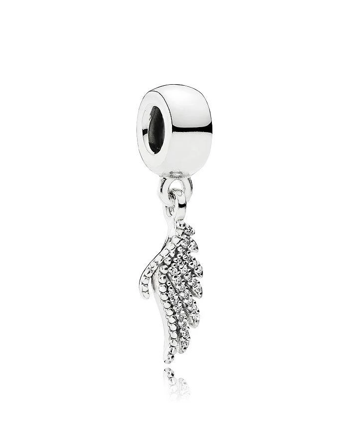 商品PANDORA|羽毛 纯银&锆石串珠,价格¥242,第1张图片