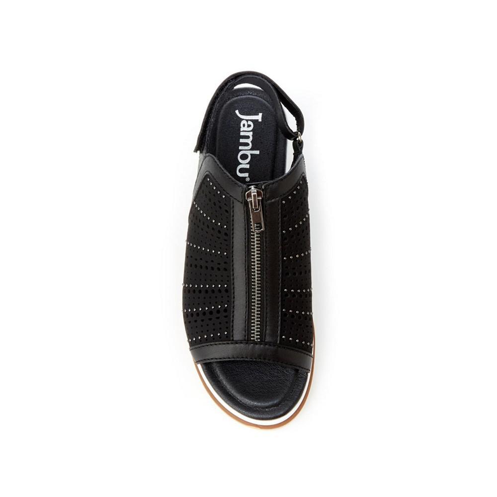 商品Jambu|Women's Harmonia Zipper Wedge Sandals,价格¥626,第4张图片详细描述