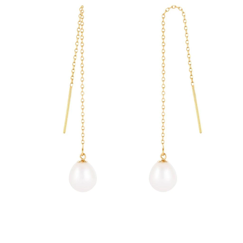 商品Splendid Pearls|14k Yellow Gold 7.5-8mm Pearl Earrings,价格¥1010,第1张图片