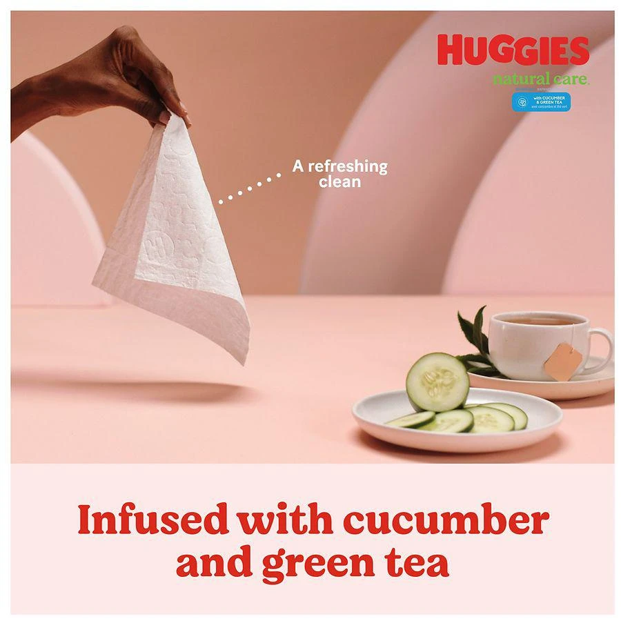 商品Huggies|Refreshing Baby Wipes Flip-Top Packs Cucumber & Green Tea,价格¥92,第5张图片详细描述