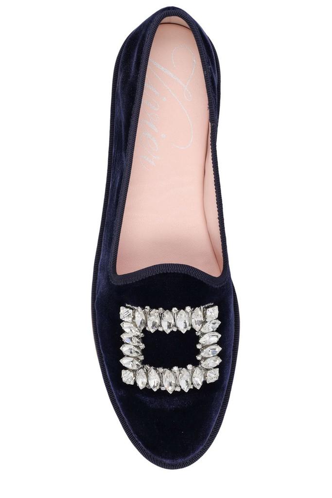 Roger Vivier Viv' Slippers Embroidered Buckle Loafers商品第4张图片规格展示