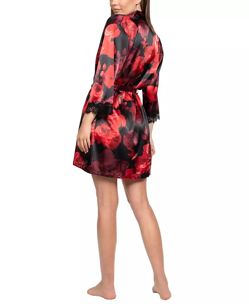 商品Linea Donatella|Women's 2-Piece Sofi Rose Sleeveless Chemise and Wrapper Set,价格¥574,第5张图片详细描述