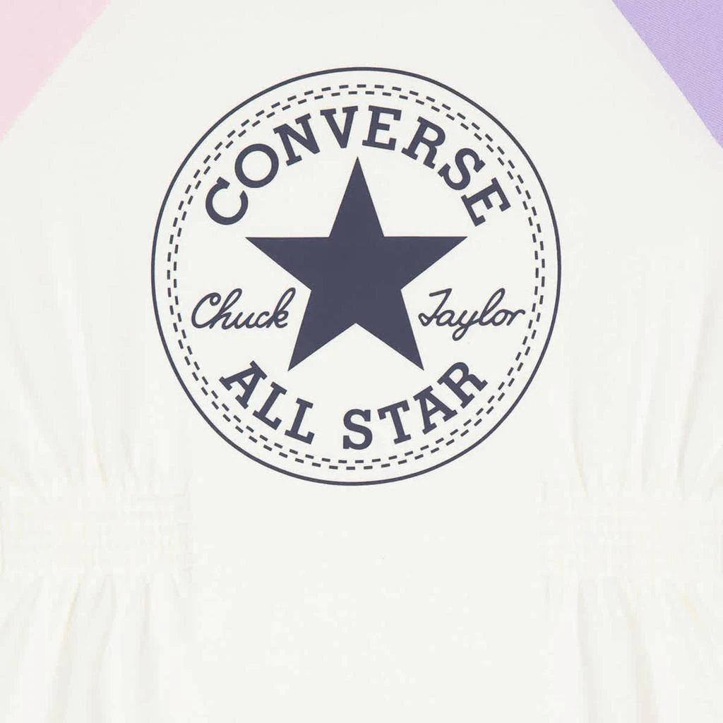 商品Converse|Girls Colorblock Long-Sleeve Logo Baseball Dress,价格¥179,第2张图片详细描述