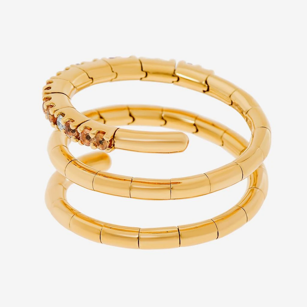 商品Zydo|Zydo 18K Yellow Gold, Yellow Sapphire 0.42ct. Tw. And White Diamond 0.05ct. Wrap Ring Sz. 7,价格¥5664,第3张图片详细描述