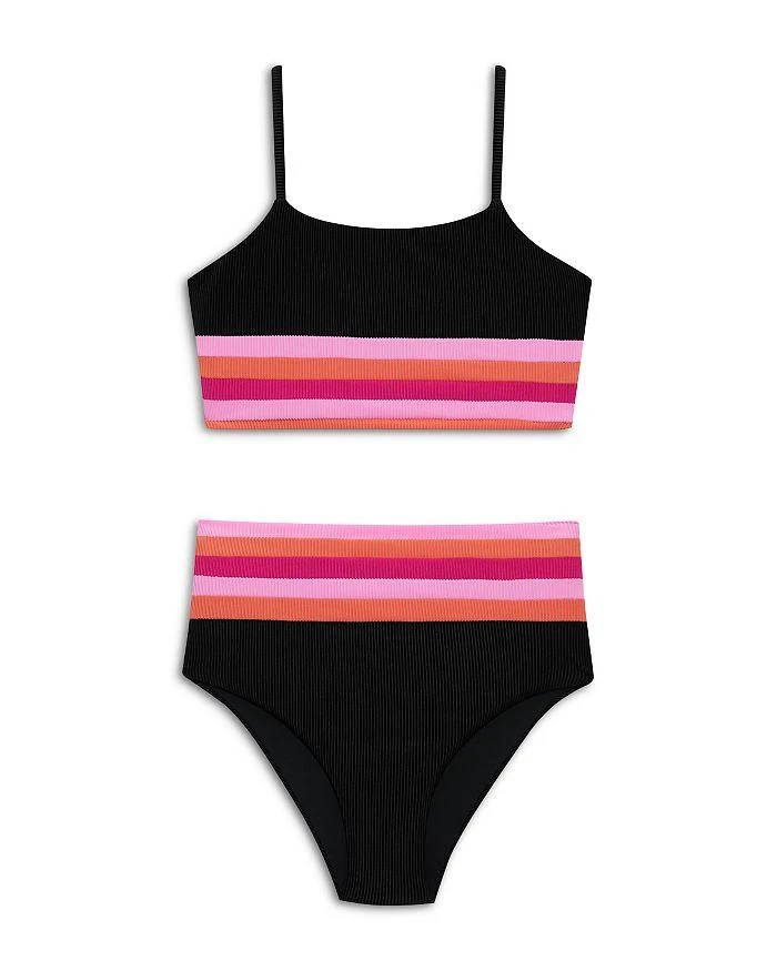 商品Beach Riot|Girls' Little Mae Millie Two Piece Swimsuit - Little Kid, Big Kid,价格¥648,第1张图片详细描述