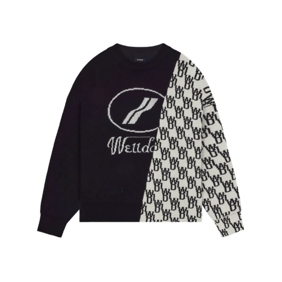 商品We11done|WE11DONE 黑色男士卫衣/帽衫 WD-KT1-22-638-U-BK,价格¥1921,第1张图片