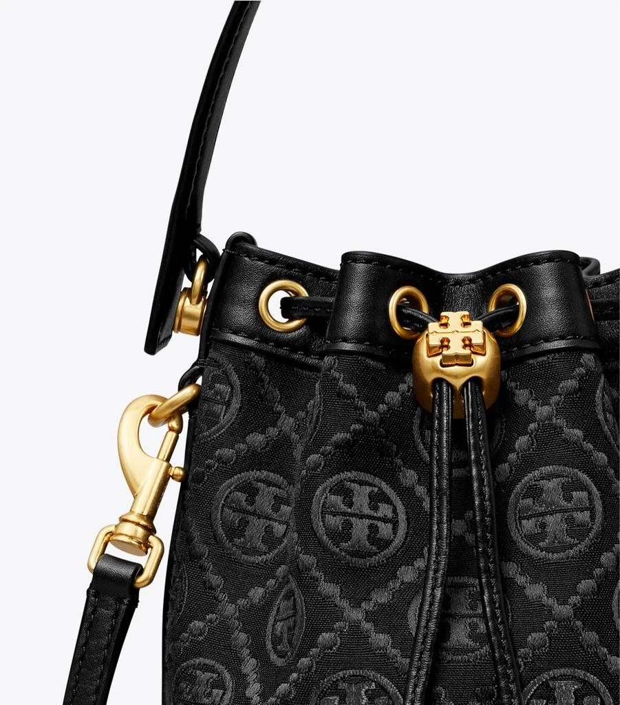 商品Tory Burch|Mini T Monogram Bucket Bag,价格¥3063,第5张图片详细描述