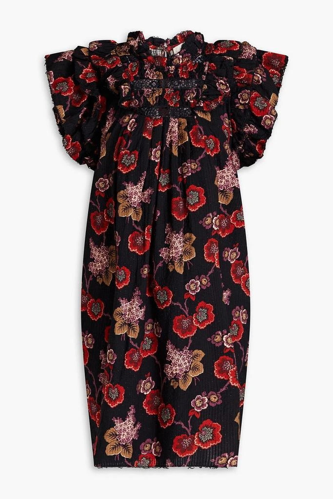 商品Sea|Lucinda ruffled floral-print cotton mini dress,价格¥1246,第1张图片