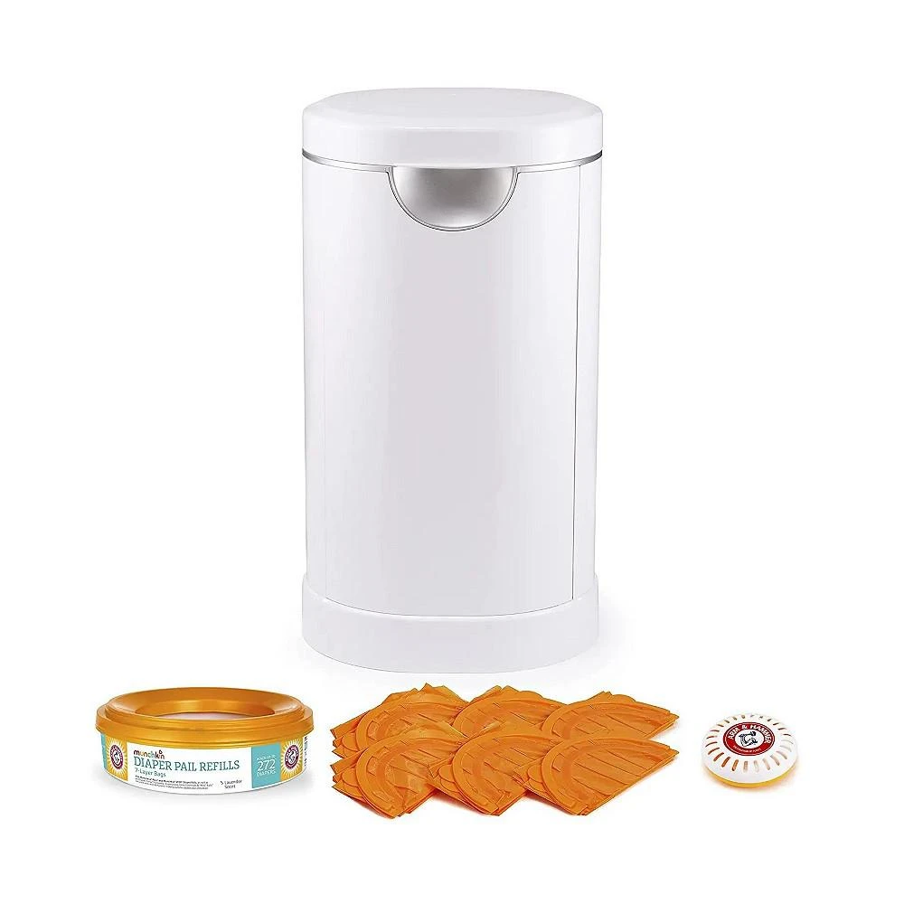 商品Munchkin|Diaper Pail Powered by Arm & Hammer, White,价格¥710,第1张图片