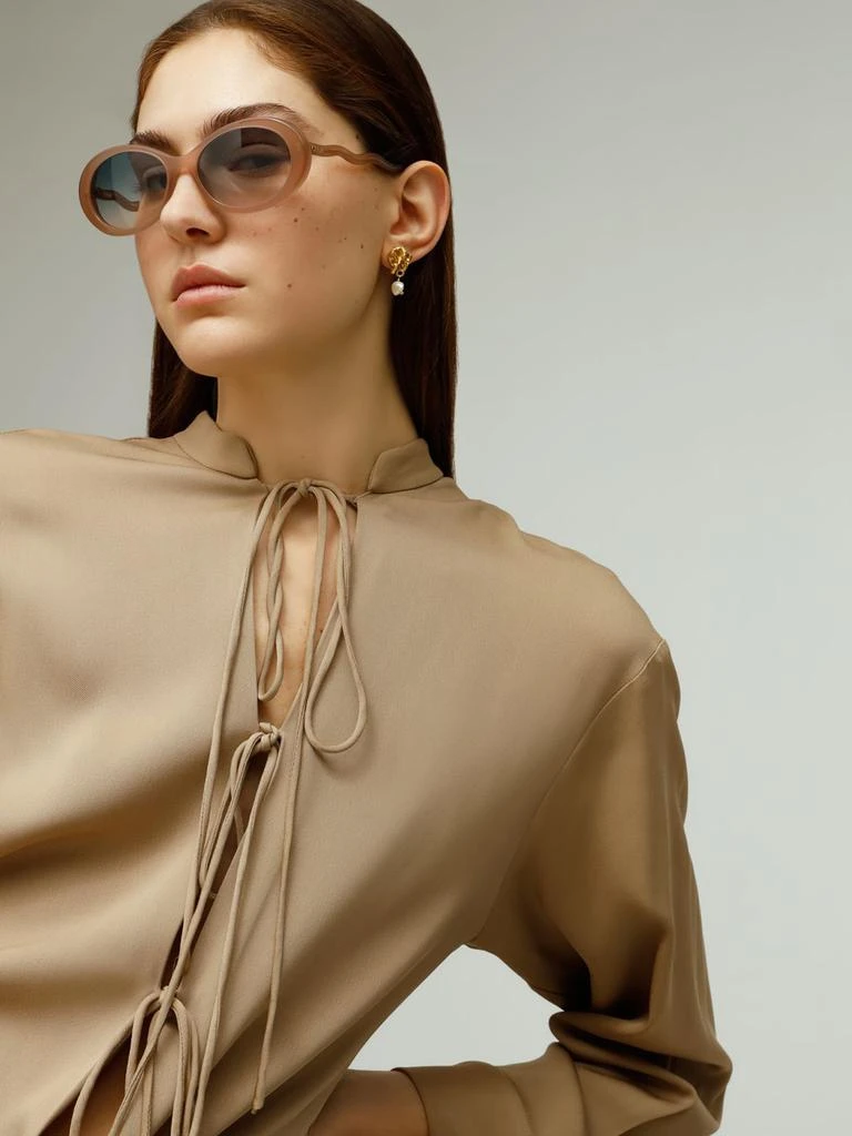 商品Chloé|Zelie Oval Acetate Sunglasses,价格¥2429,第1张图片详细描述