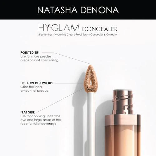 商品Natasha Denona|Hy-Glam Brightening & Hydrating Medium to Full Coverage Crease Proof Serum Concealer,价格¥235,第3张图片详细描述