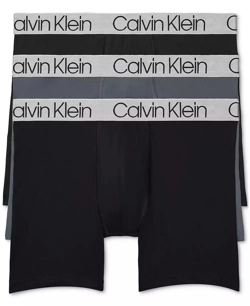 商品Calvin Klein|Men's Chromatic Microfiber Boxer Brief Underwear, Pack of 3,价格¥191,第1张图片