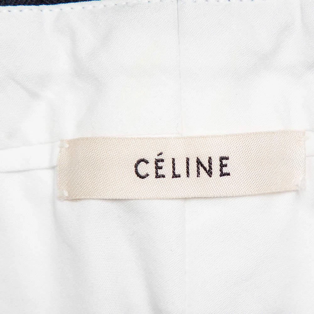 Celine Navy Blue Wool Tapered Leg Pants S 商品
