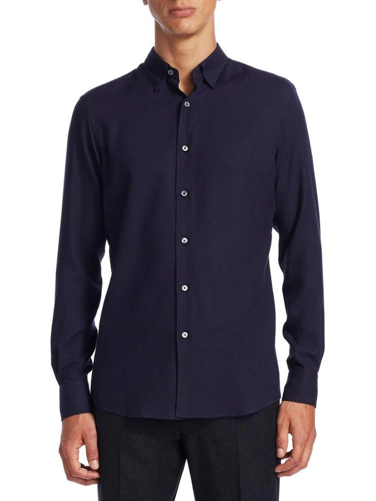 商品Zegna|Basic Casual Button-Down Shirt,价格¥1100,第1张图片