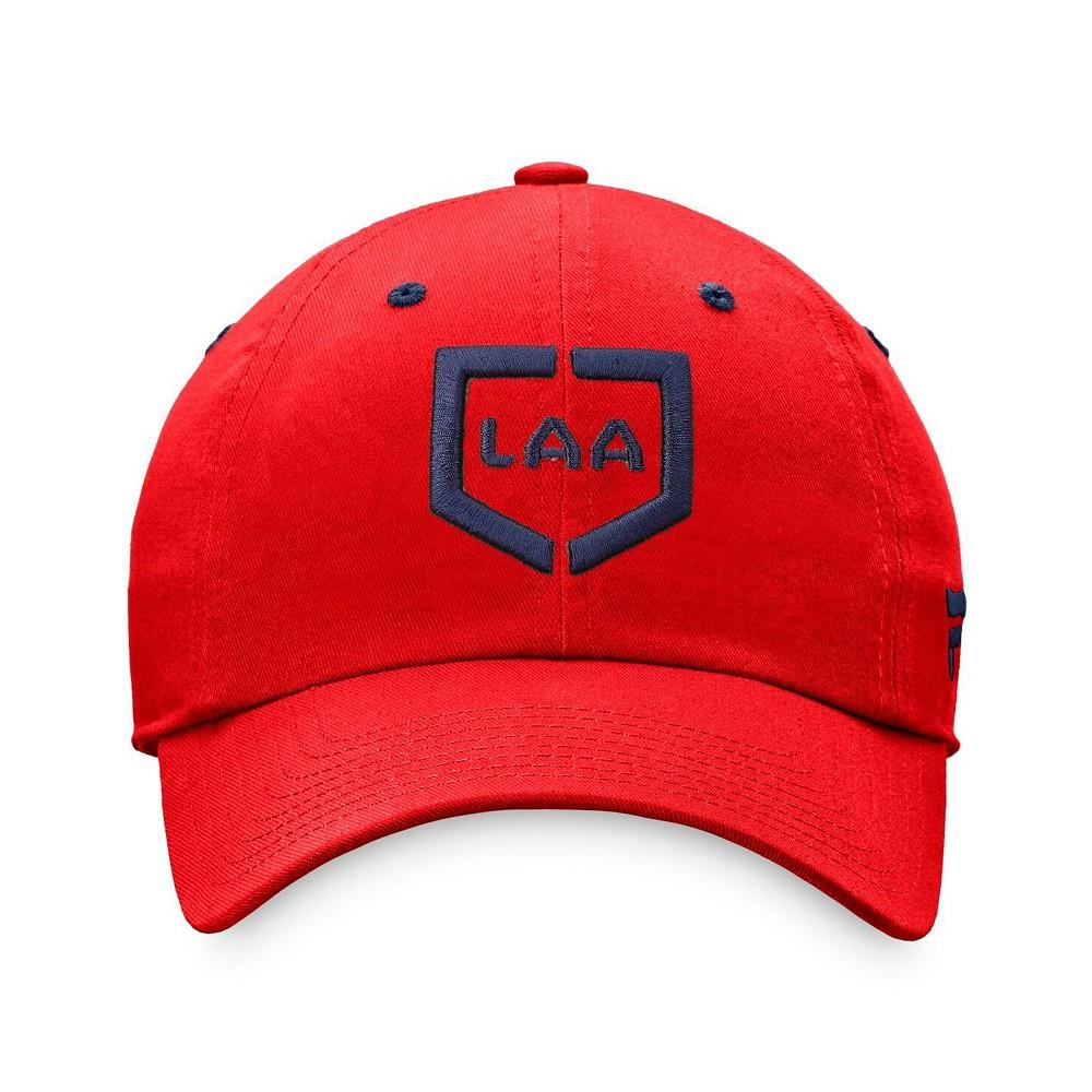 Men's Branded Red Los Angeles Angels Iconic Home Plate Adjustable Hat商品第3张图片规格展示